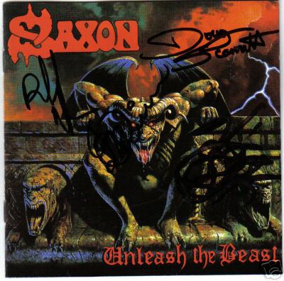 SAXON (SIGNED)