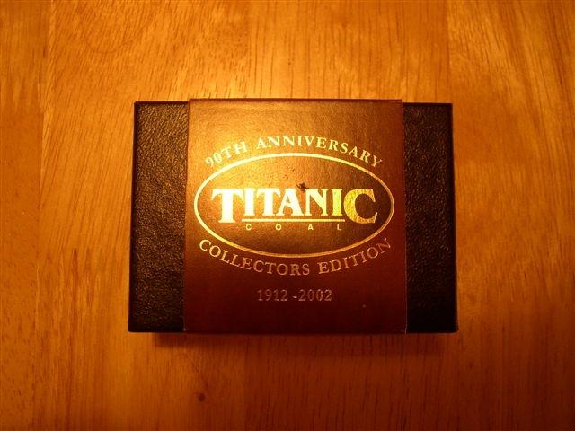 Origianl coal from the wellknown sinked ship Titanic