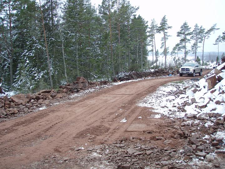 20-3-2007.JPG - här pågår arbetet med den nya solbergsvägen på kommunens område